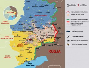Ukraina: mapa wojny